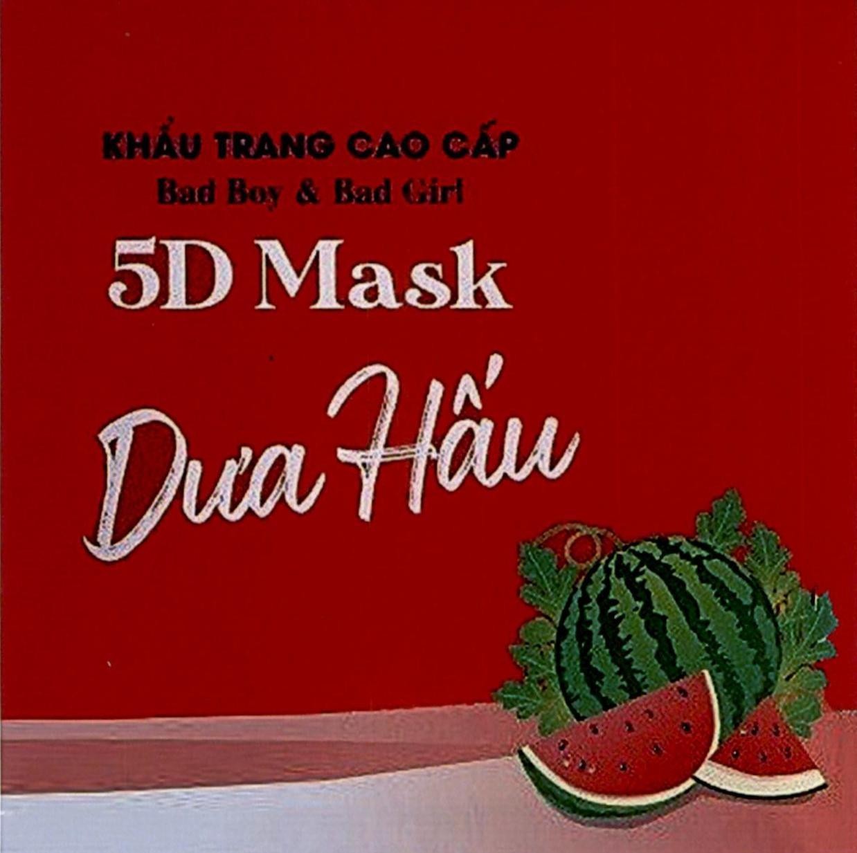 5D Mask Dưa Hấu KHẨU TRANG CAO CẤP Bad Boy & Bad Girl