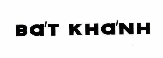 BáT KHáNH