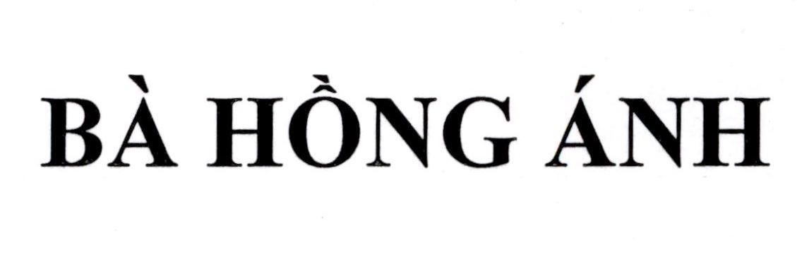 BÀ HỒNG ÁNH