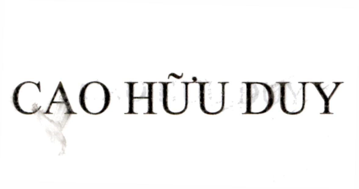 CAO HỮU DUY