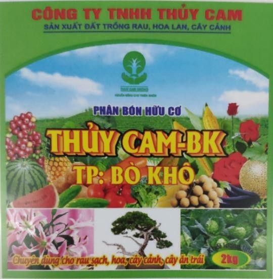 CÔNG TY TNHH THỦY CAM SẢN XUẤT ĐẤT TRỒNG RAU, HOA LAN, CÂY CẢNH THỦY CAM ORCHID NGUỒN SỐNG CHO THIÊN NHIÊN PHÂN BÓN HỮU CƠ THỦY CAM-BK TP: BÒ KHÔ