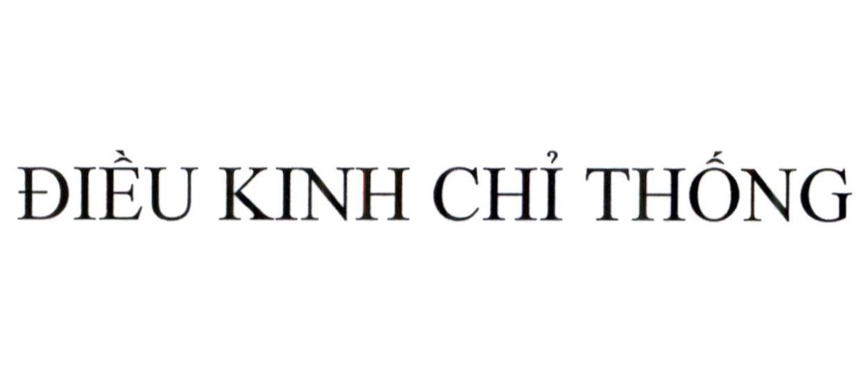 ĐIỀU KINH CHỈ THỐNG
