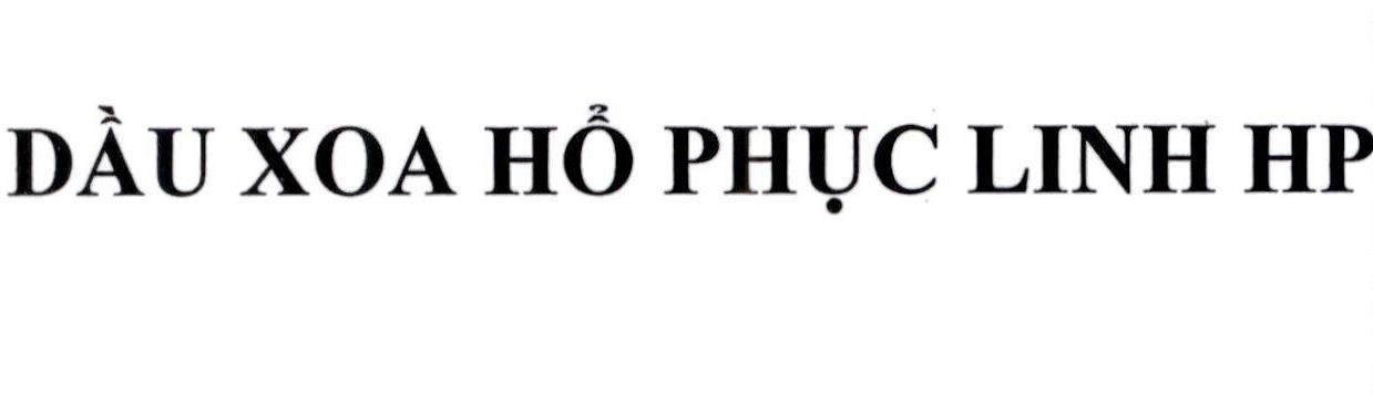 DẦU XOA HỔ PHỤC LINH HP