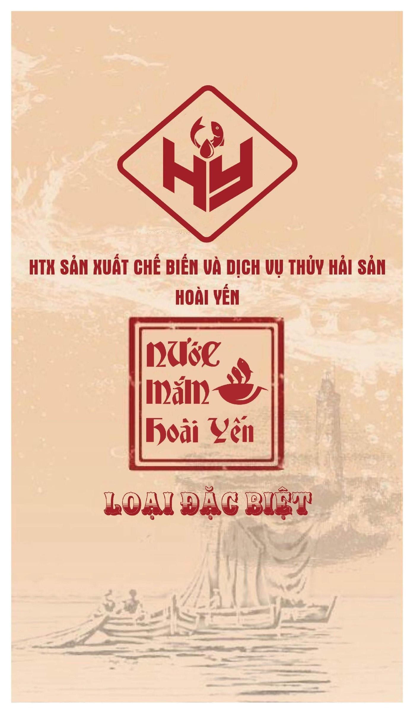 HY Nước Mắm Hoài Yến Loại Đặc Biệt HTX Sản xuất chế biến và dịch vụ thủy hải sản Hoài Yến