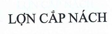 LỢN CẮP NÁCH