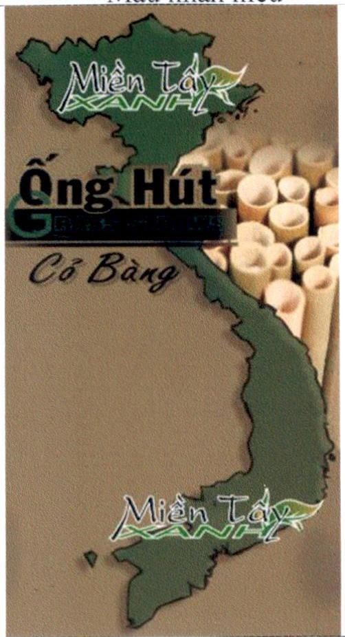 Miền Tây XANH Ống Hút GRASS STRAWS Cỏ Bàng Miền Tây XANH