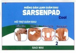MIẾNG DÁN LẠNH GIẢM ĐAU SARSENPAD Cool HỖ TRỢ GIẢM ĐAU Bầm tím Đau vai Đau lưng Bong gân 2 SAO MAI