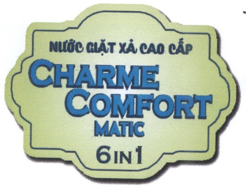 Nước Giặt Xả Cao Cấp CHARME COMFORT MATIC 6 IN 1