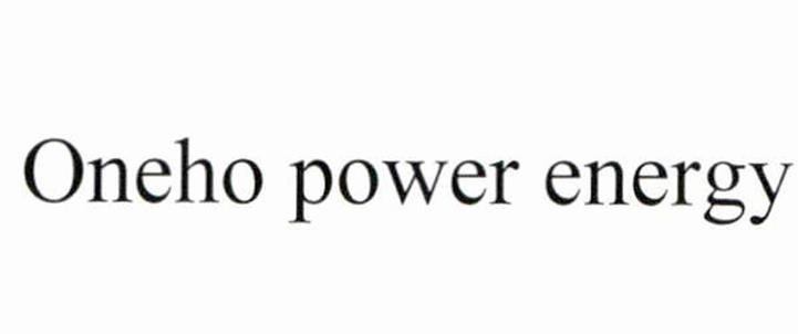 Oneho power energy
