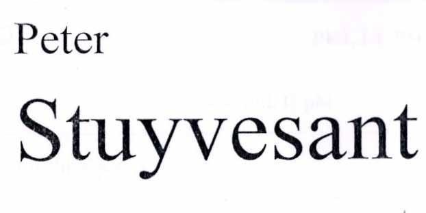 Peter Stuyvesant