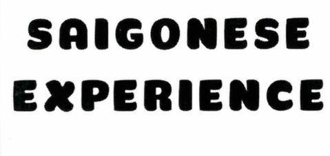 SAIGONESE EXPERIENCE
