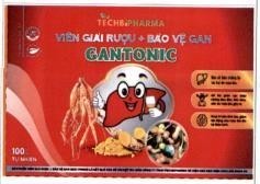 TECHBIPHARMA VIÊN GIẢI RƯỢU + BẢO VỆ GAN GANTONIC 100% TỰ NHIÊN